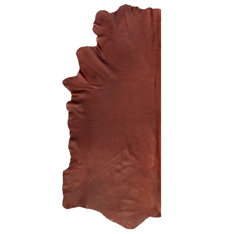 soft half hide Hukou leather goods chocolate